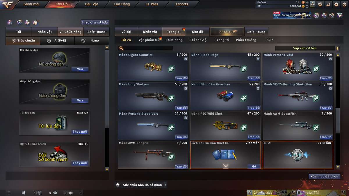 shop acc cf uy tin gia re